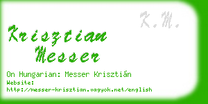 krisztian messer business card